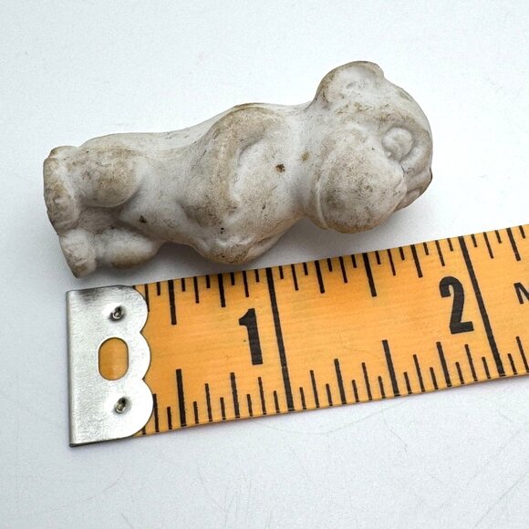 Buster Brown Dog Tige Bisque Antique Figurine Made In Germany Ca.1910s - Picture 3 of 8